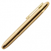 Космическая ручка LACQUERED BRASS BULLET Space Pen с клипсой