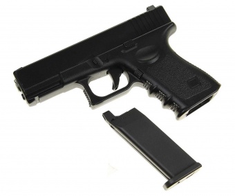Пистолет страйкбольный пружинный Stalker SA17G Spring (полноразмерная копия Glock 17)