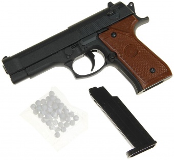 Пистолет страйкбольный пружинный Galaxy G.22/ 6мм (Аналог: Beretta92)