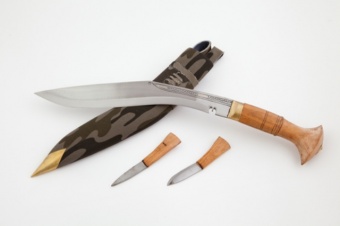 Кукри Nepal Khukuri House Afganistan 12" сталь, рукоять латунь и дерево