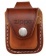 Чехол ZIPPO для широкой зажигалки с кожаным фиксатором на ремень, коричневый (LPLB)