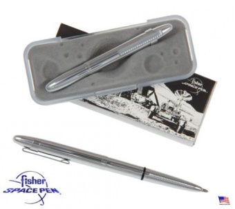Космическая ручка CHROME BULLET Space Pen с клипсой