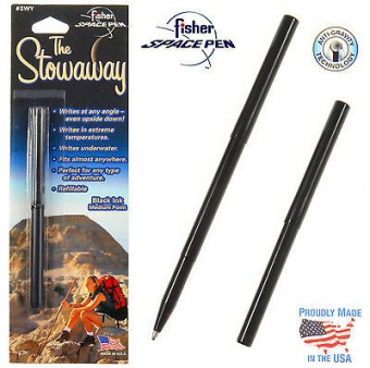 Космическая ручка BLACK STOWAWAY SPACE PEN