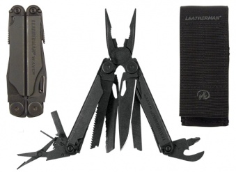 Мультитул Leatherman Wave Black, 100 мм, 18 функций
