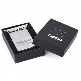 200 Name in flame Зажигалка ZIPPO Name In Flame, с покрытием Brushed Chrome